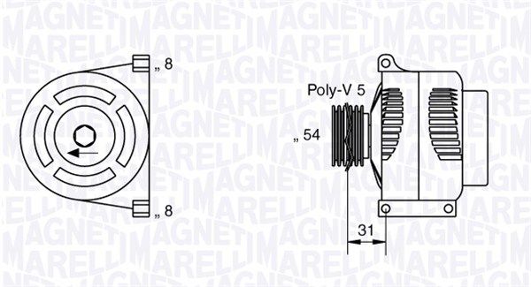 MAGNETI MARELLI Ģenerators 063377426010